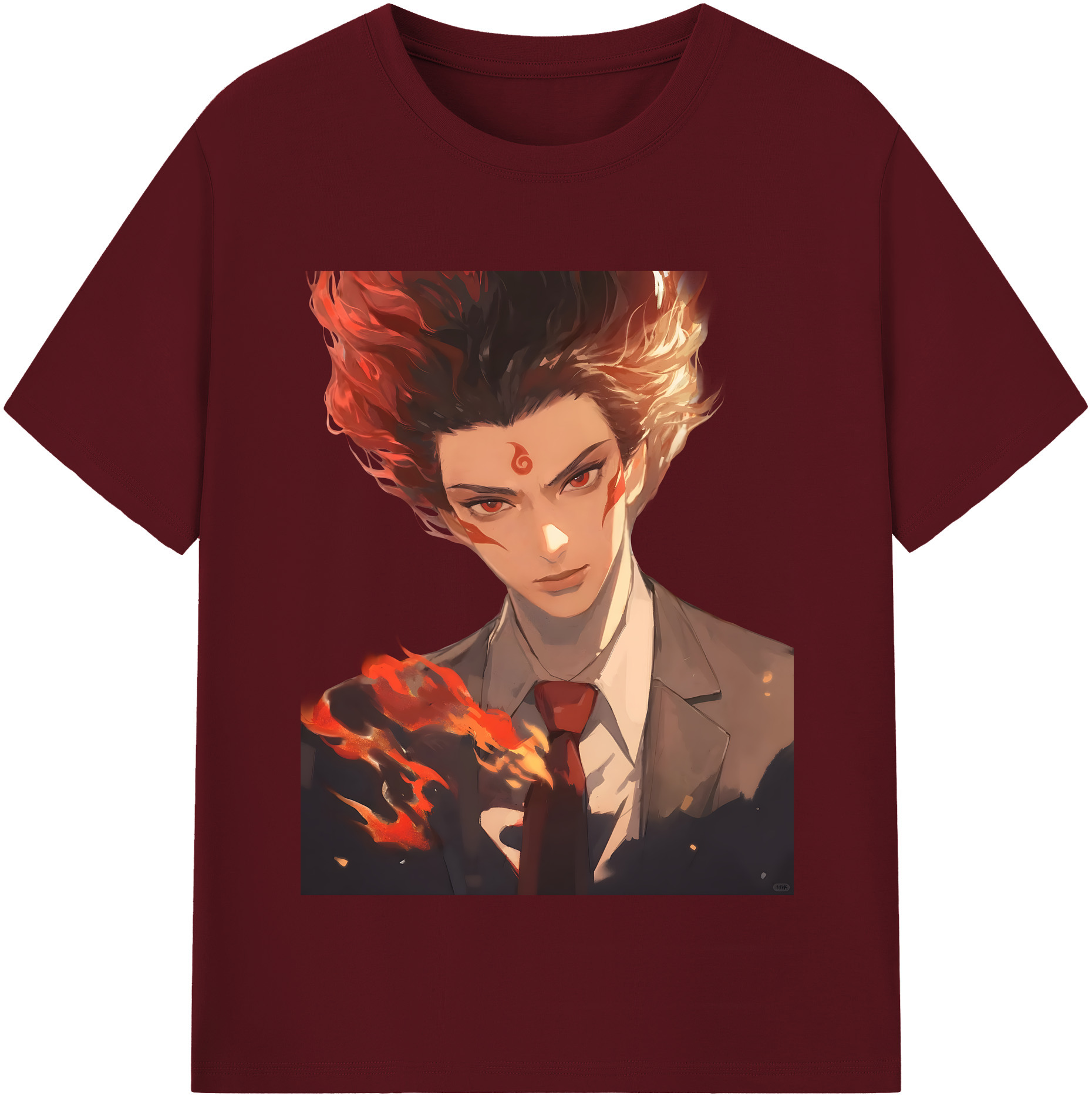 （画像用） Ne Zha 2 ナタ 魔童の大暴れ 綿100％半袖Tシャツ（フロントプリント）